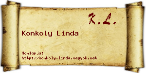 Konkoly Linda névjegykártya